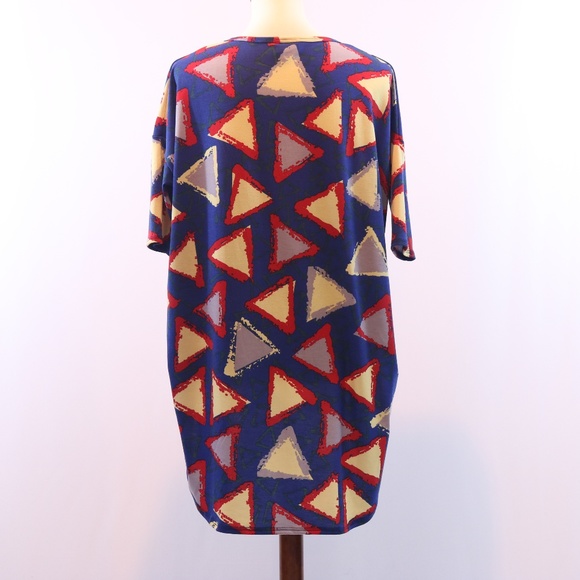 LuLaRoe Irma Triangle Printed High Low Tunic - Picture 4 of 6